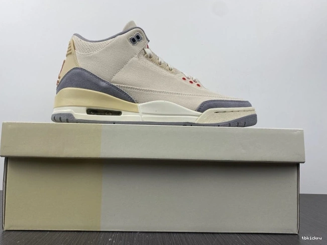 Reps TBkick 3 Jordan Retro Air DH7139-100 Muslin 0817